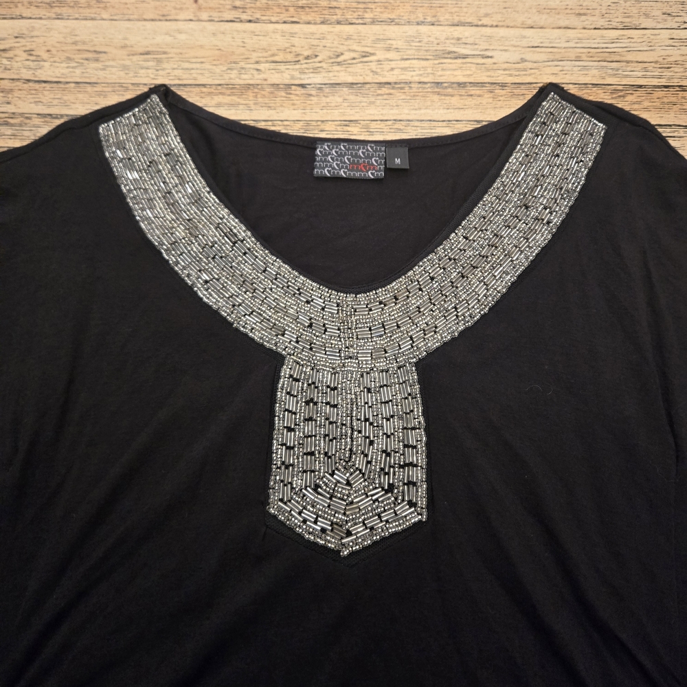 Black Embellished Women's‎ Top - Picture 2 of 7